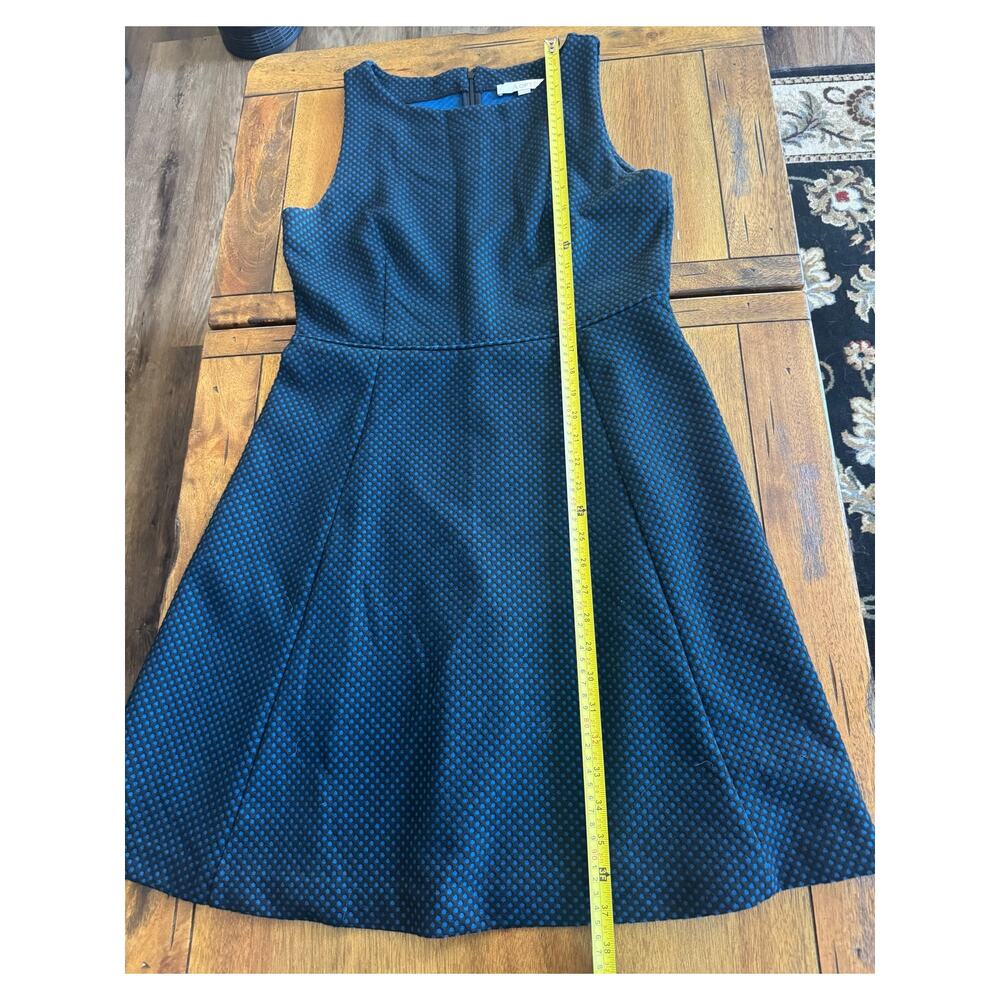 LOFT Women’s Size 10 Navy Blue Polka Dot Sleeveless A-Line Dress - Picture 7 of 10